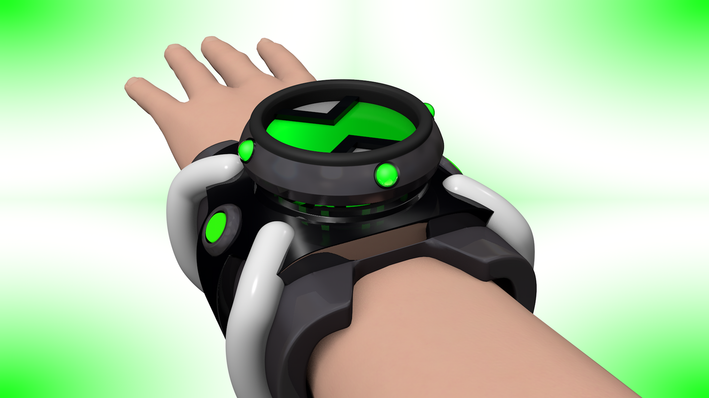 Ben 10 Classic Omnitrix - Pop up(Double Button) 3d Model Printable STL