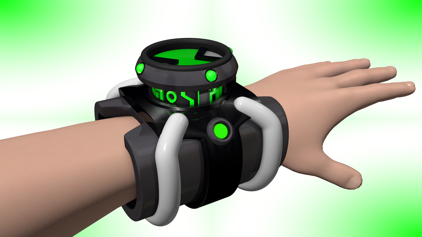 Ben 10 Classic Omnitrix - Pop up(Double Button) 3d Model Printable STL